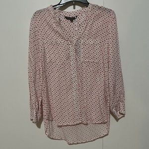 XS Velvet Heart Button-Down, Heart Pattern